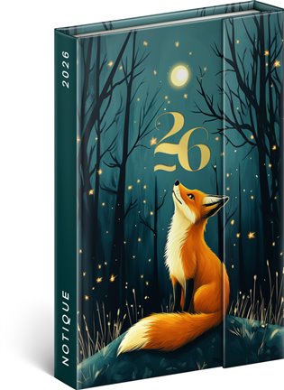Týdenní magnetický diář Liška 2026 - 