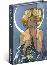 Týdenní magnetický diář Alfons Mucha 2026