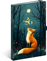 Planbook diář/notes Liška 2026