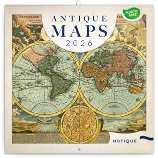 Poznámkový kalendář Staré mapy 2026 - 