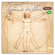 Poznámkový kalendář Leonardo da Vinci 2026