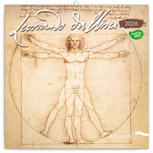 Poznámkový kalendář Leonardo da Vinci 2026 - 