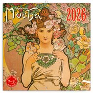 Poznámkový kalendář Alfons Mucha 2026