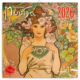 Poznámkový kalendář Alfons Mucha 2026 - 