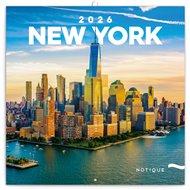 Poznámkový kalendář New York 2026