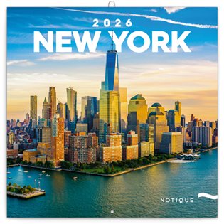 Poznámkový kalendář New York 2026 - 