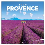Poznámkový kalendář Provence 2026
