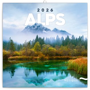 Poznámkový kalendář Alpy 2026 - 