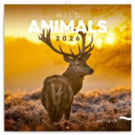 Poznámkový kalendář Divoká zvířata 2026