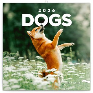 Poznámkový kalendář Psi 2026 - 