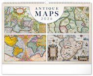 Nástěnný kalendář Staré mapy 2026