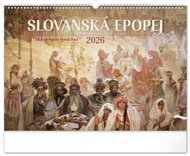 Nástěnný kalendář Slovanská epopej – Alfons Mucha 2026
