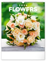 Nástěnný kalendář Květiny 2026