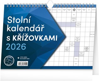 Stolní kalendář s křížovkami 2026 - 