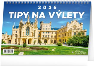 Stolní kalendář Tipy na výlety 2026 - 