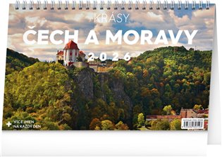 Stolní kalendář Krásy Čech a Moravy 2026 - 