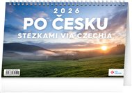 Stolní kalendář Po Česku stezkami Via Czechia 2026