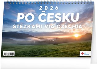 Stolní kalendář Po Česku stezkami Via Czechia 2026 - 
