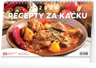 Stolní kalendář Recepty za kačku 2026 - 