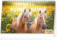 Stolní kalendář Koně – Kone CZ/SK 2026