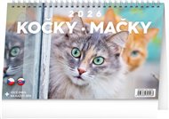 Stolní kalendář Kočky – Mačky CZ/SK 2026