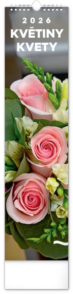 Nástěnný kalendář Květiny – Kvety 2026 - 