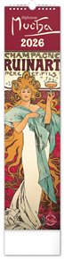 Nástěnný kalendář Alfons Mucha 2026