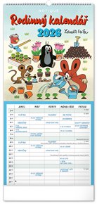 Nástěnný kalendář Rodinný plánovací Krteček 2026