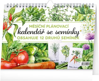 Měsíční plánovací kalendář se semínky 2026 - 