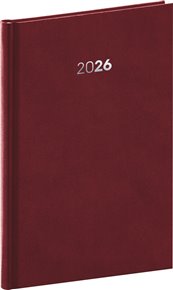 Týdenní diář Balakon 2026, bordó