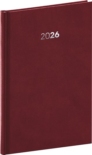 Týdenní diář Balakon 2026, bordó - 