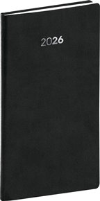Kapesní diář Balakon 2026, černý