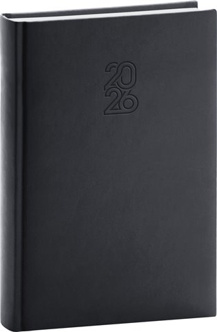 Denní diář Aprint 2026, černý - 