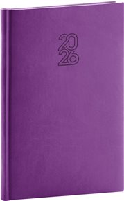 Týdenní diář Aprint 2026, fialový