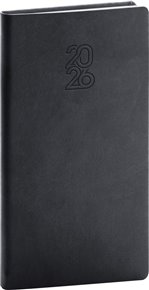 Kapesní diář Aprint 2026, černý