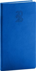 Kapesní diář Aprint 2026, modrý