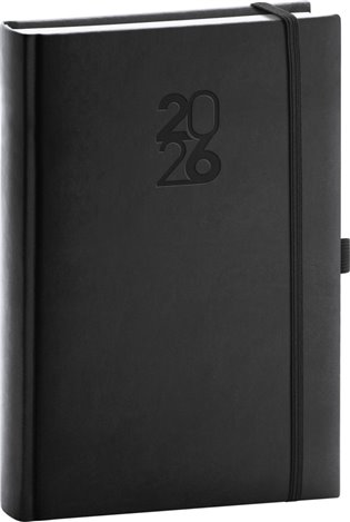 Denní diář Aprint Top 2026, černý - 