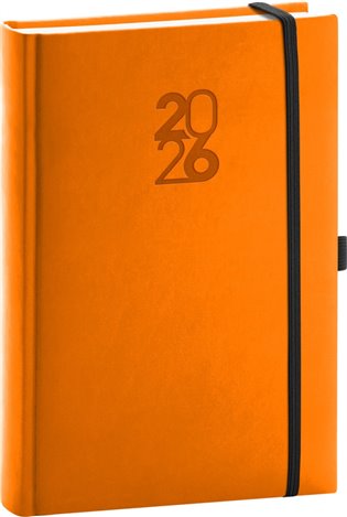 Denní diář Aprint Top 2026, oranžový - 