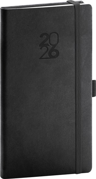 Kapesní diář Aprint Top 2026, černý - 