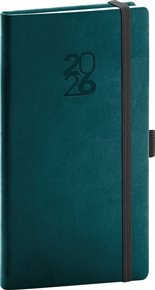 Kapesní diář Aprint Top 2026, petrolejový