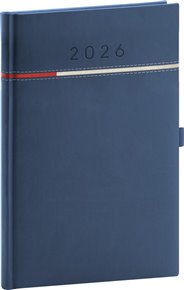 Týdenní diář Tomy 2026, modro-červený
