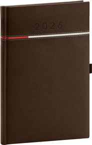Týdenní diář Tomy 2026, hnědo-červený