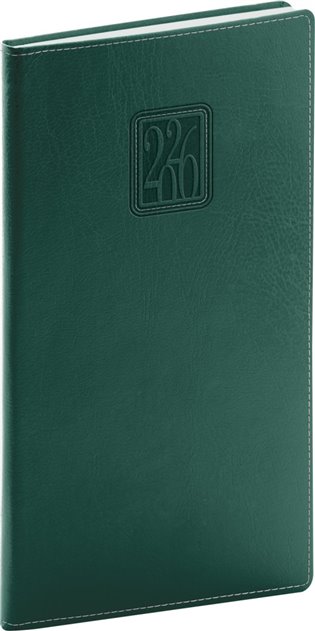 Kapesní diář Panama 2026, zelený - 