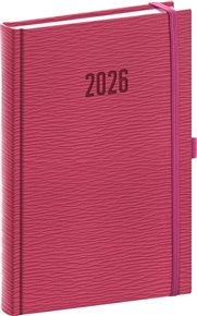 Denní diář Rivoli 2026, růžový