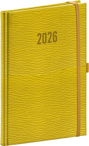 Týdenní diář Rivoli 2026, žlutozelený - 