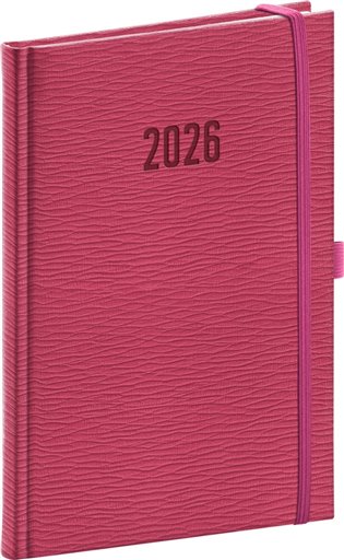 Týdenní diář Rivoli 2026, růžový - 