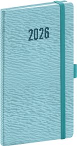 Kapesní diář Rivoli 2026, světle modrý