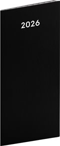Kapesní diář Černý 2026, plánovací měsíční