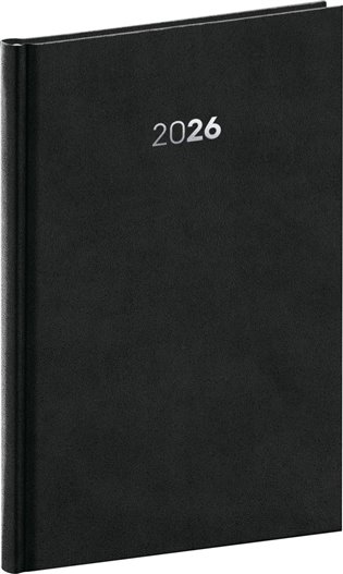 Presco Balakon 2026 - týdenní diář A5 - černý