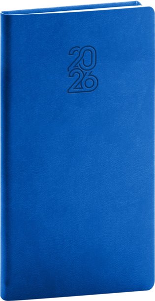 NOTIQUE Kapesní diář Aprint 2026, modrý, 9 x 15,5 cm Presco Group